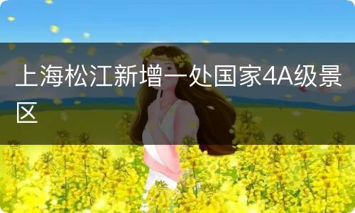 上海松江新增一处国家4A级景区