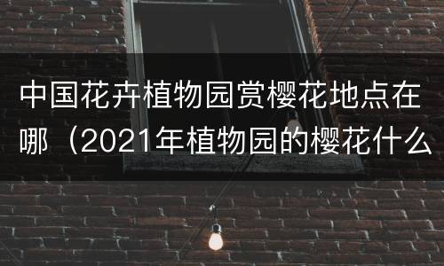 中国花卉植物园赏樱花地点在哪（2021年植物园的樱花什么时候开）
