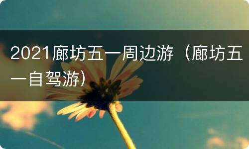 2021廊坊五一周边游（廊坊五一自驾游）