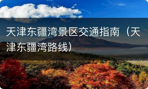 天津东疆湾景区交通指南（天津东疆湾路线）