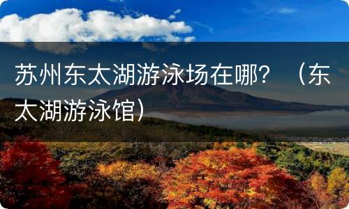 苏州东太湖游泳场在哪？（东太湖游泳馆）