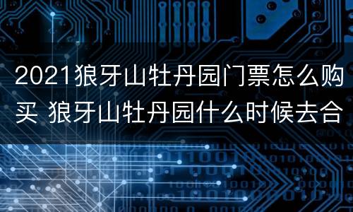 2021狼牙山牡丹园门票怎么购买 狼牙山牡丹园什么时候去合适
