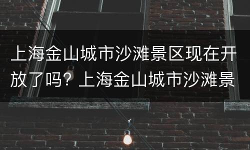 上海金山城市沙滩景区现在开放了吗? 上海金山城市沙滩景区现在开放了吗
