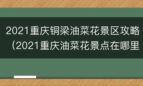 2021重庆铜梁油菜花景区攻略（2021重庆油菜花景点在哪里）