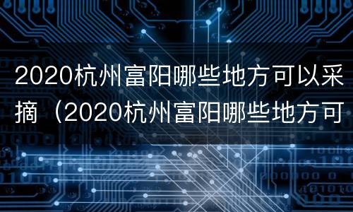 2020杭州富阳哪些地方可以采摘（2020杭州富阳哪些地方可以采摘橘子）