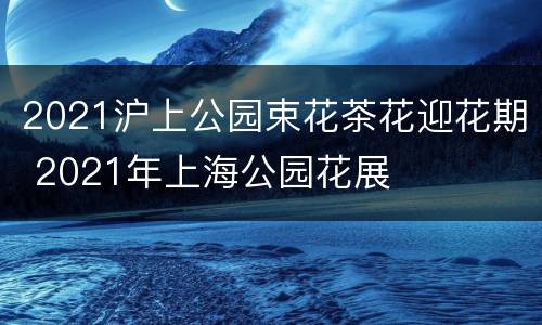 2021沪上公园束花茶花迎花期 2021年上海公园花展