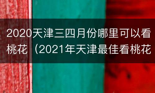 2020天津三四月份哪里可以看桃花（2021年天津最佳看桃花时间）
