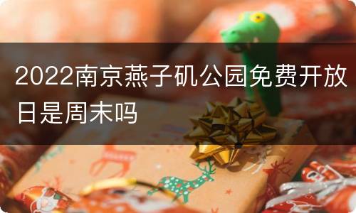 2022南京燕子矶公园免费开放日是周末吗