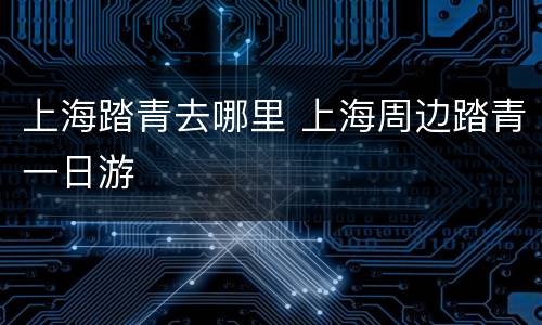 上海踏青去哪里 上海周边踏青一日游