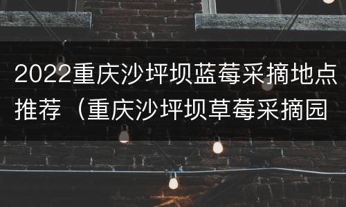 2022重庆沙坪坝蓝莓采摘地点推荐（重庆沙坪坝草莓采摘园）