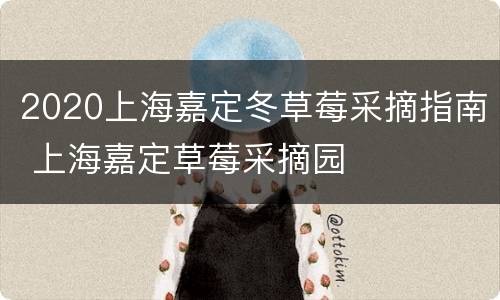 2020上海嘉定冬草莓采摘指南 上海嘉定草莓采摘园