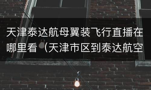 天津泰达航母翼装飞行直播在哪里看（天津市区到泰达航空母舰怎么走）