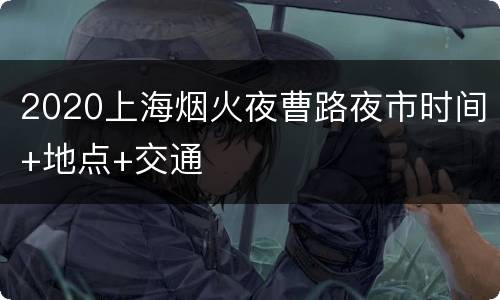 2020上海烟火夜曹路夜市时间+地点+交通
