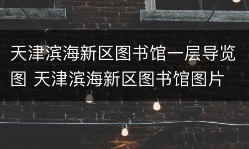 天津滨海新区图书馆一层导览图 天津滨海新区图书馆图片