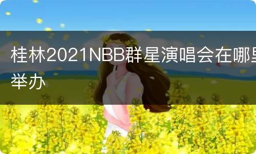 桂林2021NBB群星演唱会在哪里举办
