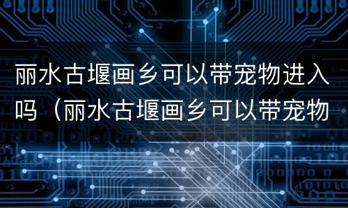 丽水古堰画乡可以带宠物进入吗（丽水古堰画乡可以带宠物进入吗今天）