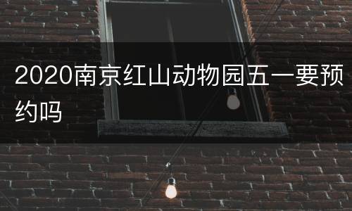 2020南京红山动物园五一要预约吗