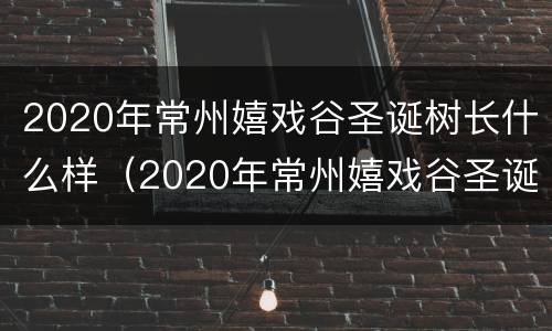 2020年常州嬉戏谷圣诞树长什么样（2020年常州嬉戏谷圣诞树长什么样子）