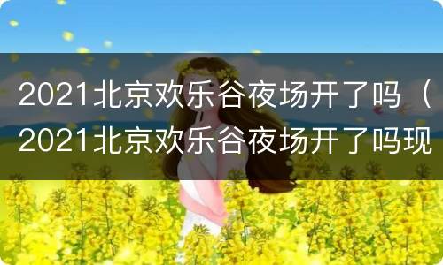 2021北京欢乐谷夜场开了吗（2021北京欢乐谷夜场开了吗现在）