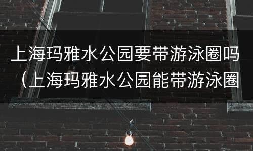 上海玛雅水公园要带游泳圈吗（上海玛雅水公园能带游泳圈吗）