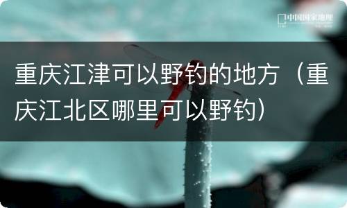 重庆江津可以野钓的地方（重庆江北区哪里可以野钓）