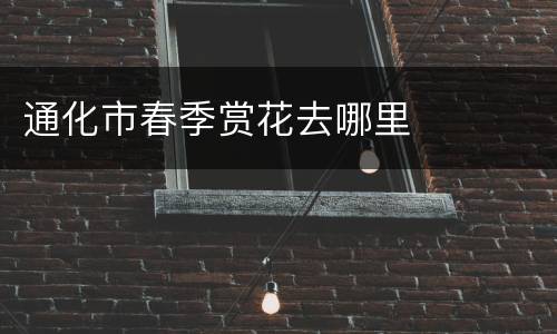 通化市春季赏花去哪里