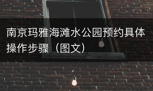 南京玛雅海滩水公园预约具体操作步骤（图文）