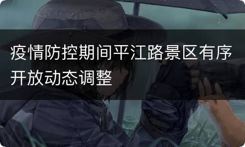 疫情防控期间平江路景区有序开放动态调整