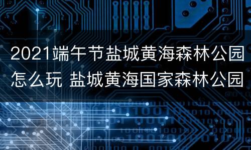 2021端午节盐城黄海森林公园怎么玩 盐城黄海国家森林公园