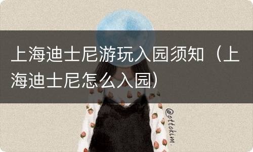 上海迪士尼游玩入园须知（上海迪士尼怎么入园）