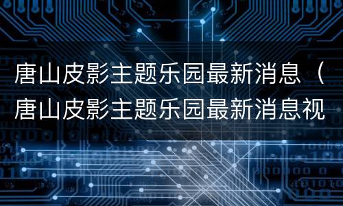 唐山皮影主题乐园最新消息（唐山皮影主题乐园最新消息视频）