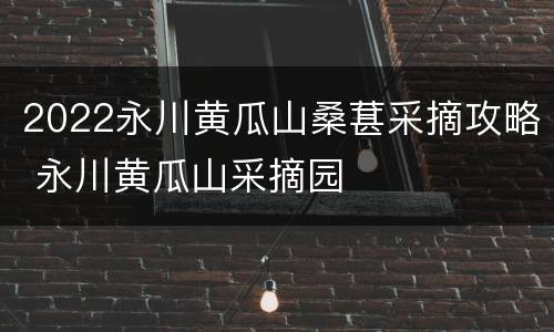 2022永川黄瓜山桑葚采摘攻略 永川黄瓜山采摘园