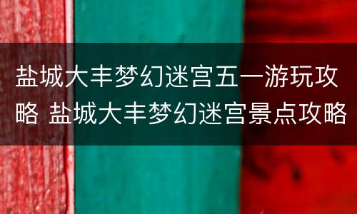 盐城大丰梦幻迷宫五一游玩攻略 盐城大丰梦幻迷宫景点攻略
