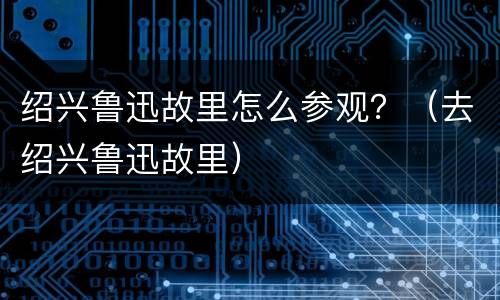 绍兴鲁迅故里怎么参观？（去绍兴鲁迅故里）