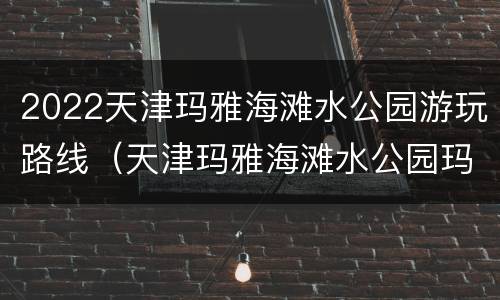 2022天津玛雅海滩水公园游玩路线（天津玛雅海滩水公园玛雅海滩）