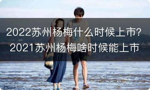 2022苏州杨梅什么时候上市？ 2021苏州杨梅啥时候能上市