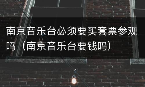 南京音乐台必须要买套票参观吗（南京音乐台要钱吗）