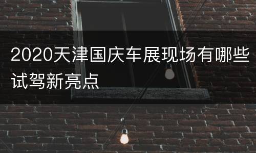2020天津国庆车展现场有哪些试驾新亮点
