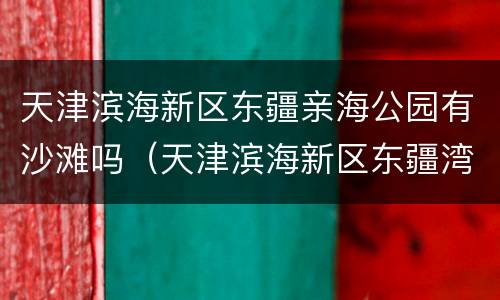 天津滨海新区东疆亲海公园有沙滩吗（天津滨海新区东疆湾沙滩景区）