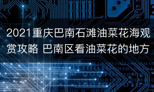 2021重庆巴南石滩油菜花海观赏攻略 巴南区看油菜花的地方