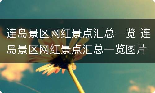 连岛景区网红景点汇总一览 连岛景区网红景点汇总一览图片