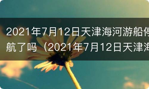 2021年7月12日天津海河游船停航了吗（2021年7月12日天津海河游船停航了吗视频）