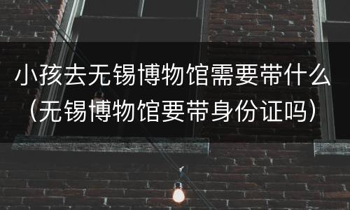 小孩去无锡博物馆需要带什么（无锡博物馆要带身份证吗）