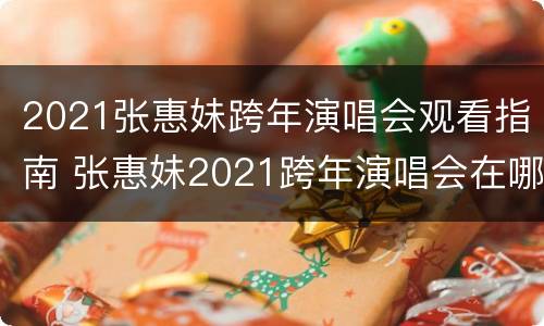2021张惠妹跨年演唱会观看指南 张惠妹2021跨年演唱会在哪里