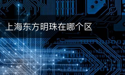 上海东方明珠在哪个区