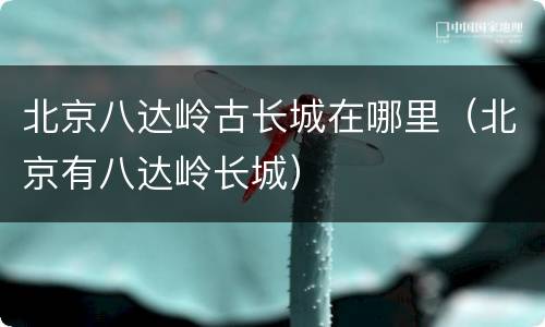 北京八达岭古长城在哪里（北京有八达岭长城）