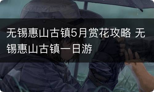 无锡惠山古镇5月赏花攻略 无锡惠山古镇一日游