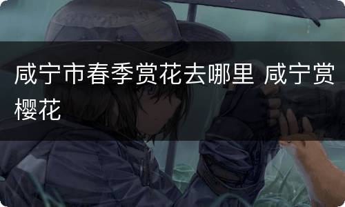 咸宁市春季赏花去哪里 咸宁赏樱花
