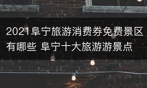 2021阜宁旅游消费券免费景区有哪些 阜宁十大旅游游景点