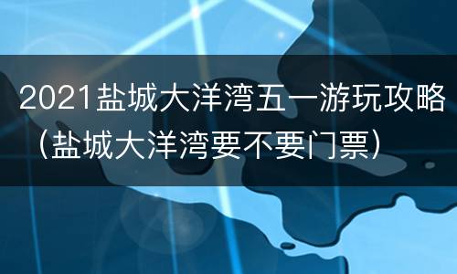 2021盐城大洋湾五一游玩攻略（盐城大洋湾要不要门票）